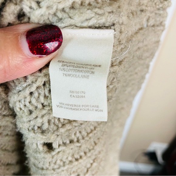 FREE PEOPLE Chunky Knit Sweater Sweatshirt Size Medium Collared Casual Weekdays - Picture 9 of 11